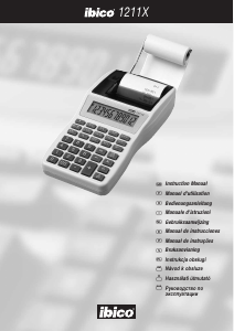 Mode d’emploi Ibico 1211X Calculatrice imprimante