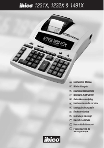 Manual Ibico 1491X Printing Calculator