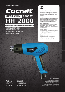 Bedienungsanleitung Cocraft HH 2000 Heissluftpistole