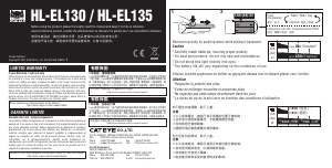 Manual Cateye HL-EL135N Bicycle Light