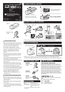 Handleiding Cateye HL-EL350G GVolt 20 Fietslamp