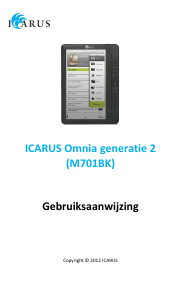 Handleiding ICARUS Omnia M701BK E-reader