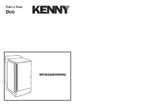 Bruksanvisning Kenny WD 1300 DUO Kombinerad tvätt-tork