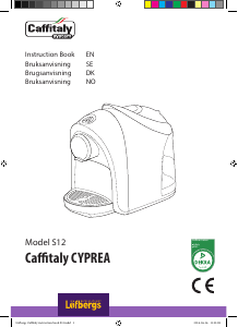 Bruksanvisning Caffitaly S12 Cyprea Kaffebryggare