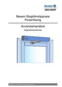 Bruksanvisning Besam-ASSA ABLOY PowerSwing Dörrstängare