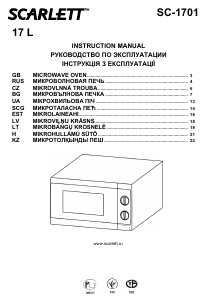 Manual Scarlett SC-1701 Microwave