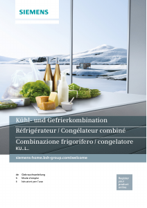 Manuale Siemens KU15LA65CH Frigorifero-congelatore