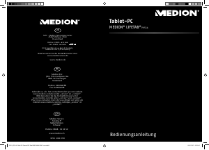 Bedienungsanleitung Medion Lifetab P9514 (MD 98052) Tablet