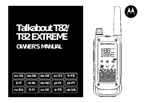 Manuale Motorola Talkabout T82 EXTREME Ricetrasmittente