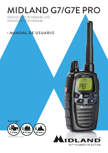 Manual de uso Midland G7E PRO Walkie talkie