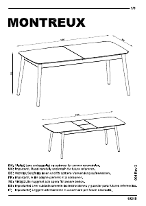 Manual JYSK Urehoved (90x180x75) Dining Table