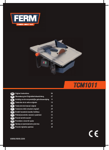 Manual FERM TCM1011 Tile Cutting Machine