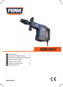 Manual FERM HDM1041P Demolition Hammer