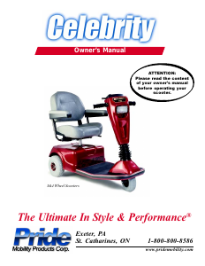 Manual Pride Celebrity 99 Mobility Scooter