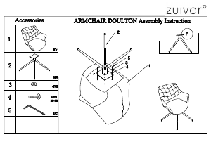 Használati útmutató Zuiver Doulton Szék