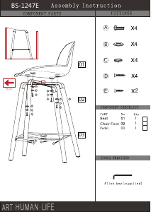 Manual Zuiver Albert Kuip Scaun bar