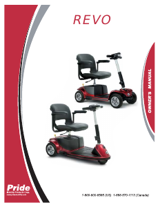 Manual Pride Revo Mobility Scooter