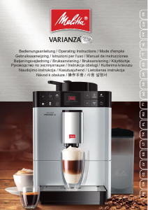 Manual de uso Melitta CAFFEO Varianza CSP Máquina de café