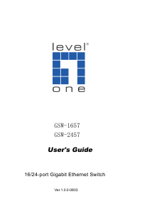 Manual LevelOne GSW-1657 Switch