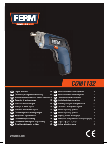 Manual FERM CDM1132 Maşină de găurit-înşurubat