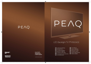 Manual de uso PEAQ PTV552403-S Televisor de LED