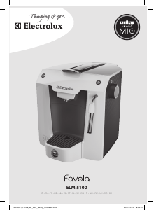 Manual Electrolux ELM5100PU Máquina de café