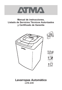 Manual de uso Atma LVS-235 Lavadora
