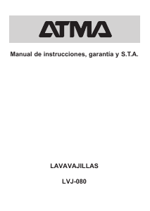 Manual de uso Atma LVJ080 Lavavajillas