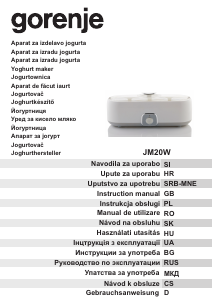 Handleiding Gorenje JM20W Yoghurtmaker