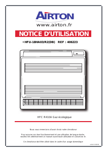 Mode d’emploi Airton HFU 18 HA03/R2 Climatiseur