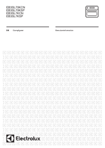 Bedienungsanleitung Electrolux EB3SL70KSP Backofen