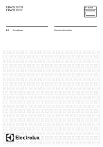 Bedienungsanleitung Electrolux EB4GL70SP Backofen