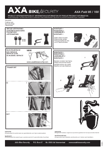 Handleiding AXA Fold 85 Fietsslot