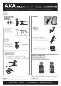 Manual AXA Foldable 600 Bike Lock