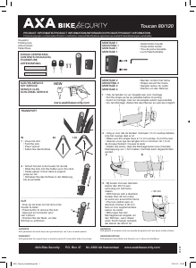 Manual AXA Toucan 120 Bike Lock