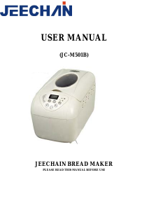 Manual Jeechain JC-M501B Bread Maker