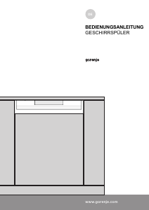 Bedienungsanleitung Gorenje GI66160X Geschirrspüler