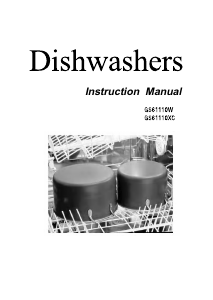 Manual Gorenje GS61110XC Dishwasher
