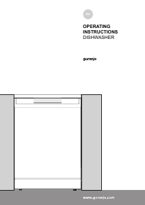 Handleiding Gorenje GS63160SAU Vaatwasser