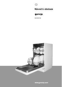 Manuál Gorenje GV51010 Myčka na nádobí