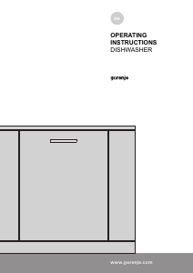 Manual Gorenje GV64160UK Dishwasher