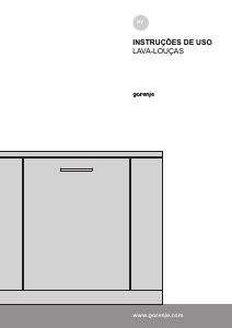 Manual Gorenje GV66260BR Máquina de lavar louça