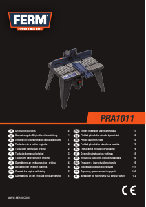 Manual de uso FERM PRA1011 Fresadora de superficie