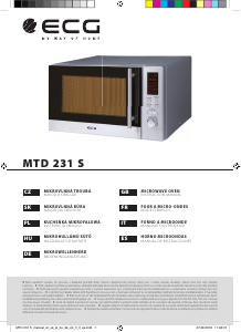 Manuál ECG MTD 231 S Mikrovlnná trouba