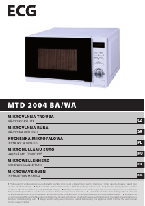 Manuál ECG MTD 2004 WA Mikrovlnná trouba