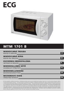 Návod ECG MTM 1701 B Mikrovlnná rúra