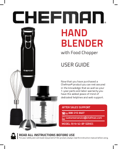 Manual Chefman RJ19-V2-BP Hand Blender