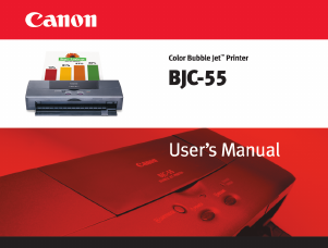 Manual Canon BJC-55 Printer