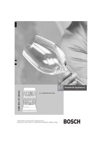 Manual Bosch SGI57MO5GB Dishwasher