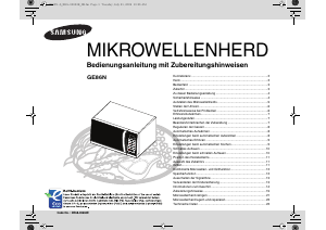 Bedienungsanleitung Samsung GE86N Mikrowelle